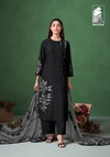 Sylvia By Sahiba Muslin Silk Embroidery Printed Dress Material Exporters In India
